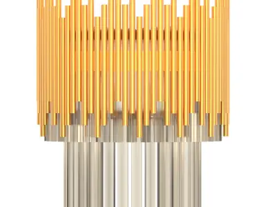 Modern Metal chandelier in 3 model  3D model
