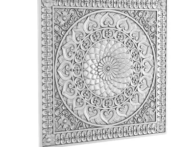 Decorative Ceiling Tile 3D model 6
