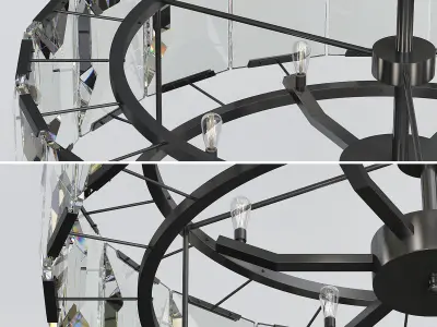 RH HARLOW CRYSTAL ROUND Low-poly 3D model