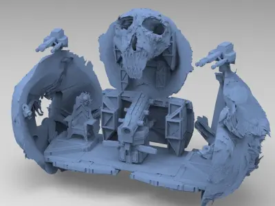 Nordor asteroid interior full collection  3D model