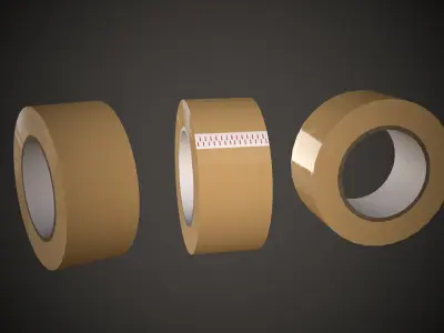 Packing Tape Low-poly 3D model