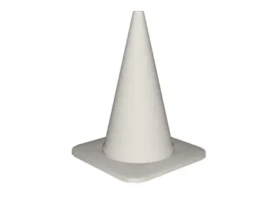 Road cone Low-poly 3D model get