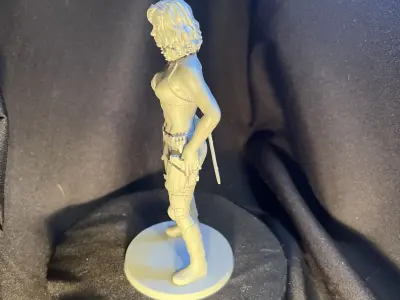 Bad Ass Assassin Babe 3D print model