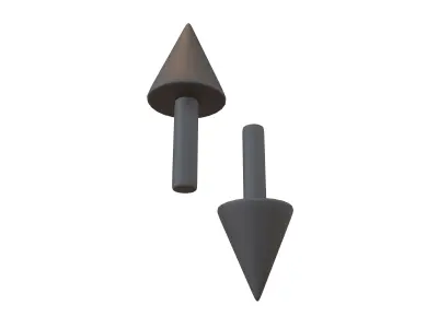 Up and Down Arrow v1 002 Low-poly 3D model