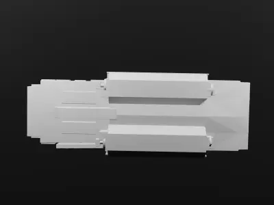 Warhound Bolter High Detail Sci Fi Weapon 3D Model  STL 3D print model
