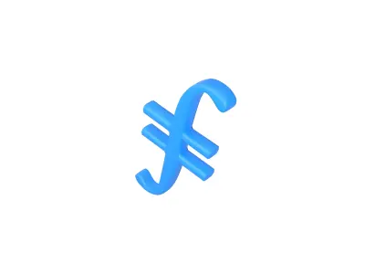 Filecoin v1 001 Low-poly 3D model