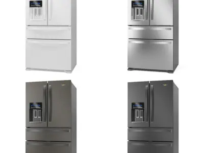 Whirlpool French Door Refrigerator 3D model