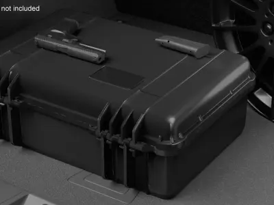  Tactical Gun Case with Semi-Automatic Pistol Black 