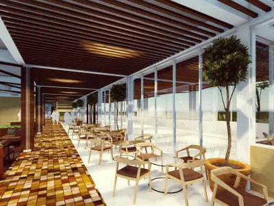 driving range golf 3D model