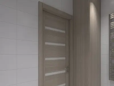 Simple but cozy bathroom 3D model