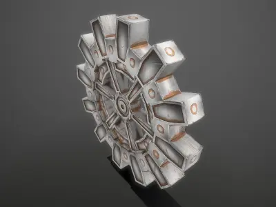 Gear - Realistic and Stylized Textures Low-poly 3D model
