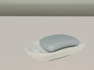 Bathroom kit Low-poly 3D model