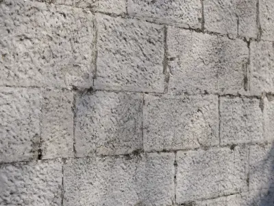 Stone wall seamless texture 3D model