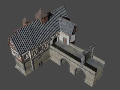 Medieval build 3D model