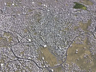 Taizz - 3D City Model Low-poly 3D model