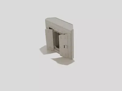 Underground Facility Blast Door Frame for 3D print 3D model
