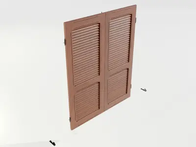 Wood Shutters 3D model