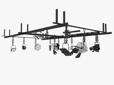 Light Ceiling Rail 3D model