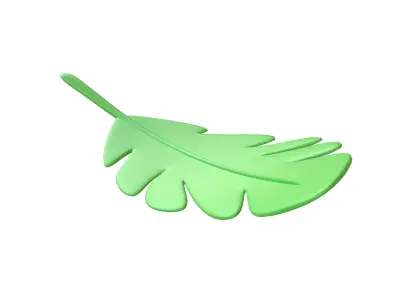 Leaves 011 Low-poly 3D model
