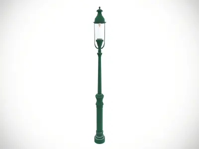 street light Low-poly 3D model 14