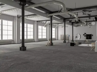 Photography Studio Scene 2 3D model