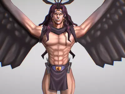 Kars - Ultimate Form - Jojo Bizarre Adventure - Diamond Records Low-poly 3D model