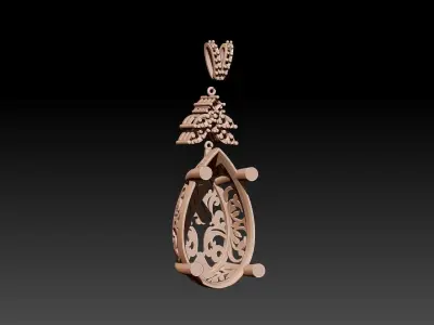 Tear pendant 3D print model