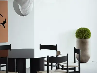 Modern minimalist living room 3D model