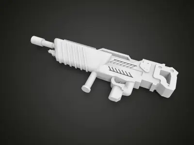 sci-fi artillery piece 3D print model