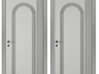 Entrance door set208 3D model