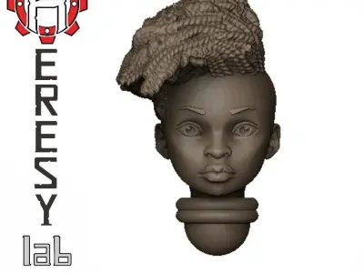 Heresylab - Female Sci-Fi heads for conversions SET 2 of 21 3D print model