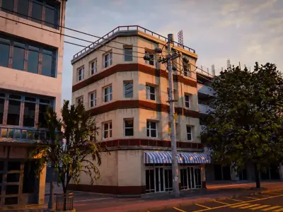 BUILDING URBAN AREA HONGKONG JAPAN CHINA ASIAN 07 Low-poly 3D model