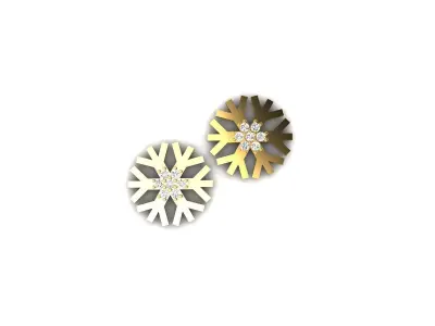 Women Earrings 3D print model 31
