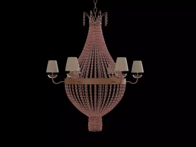 Semi-Precious Stone Chandelier 3D model