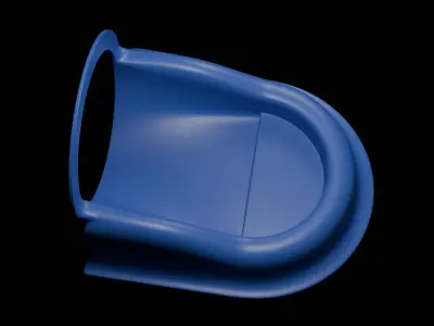 Waterslide start piece 3D model