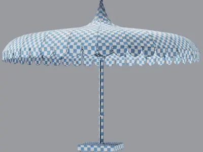 Ocean Master Mega Max Voilare Parasol by Tuuci 3D model