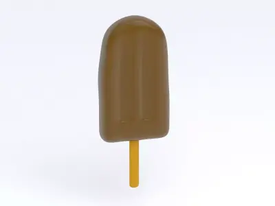 Ice Cream Bar chocolate 3D model