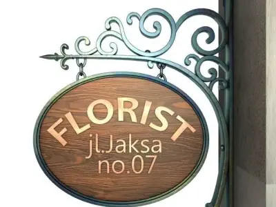 Vintage Signage 001 3D model