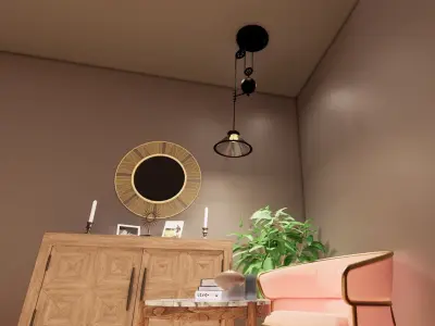 Pendant industrial style lighting -Revit 2018- 3D model