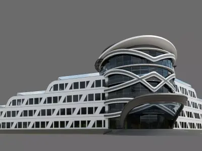 Beach Hotel ID033 3D model