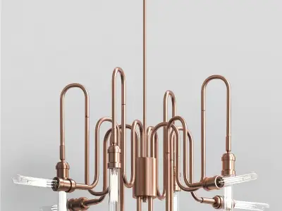 BRIGGS copper chandelier 3D model