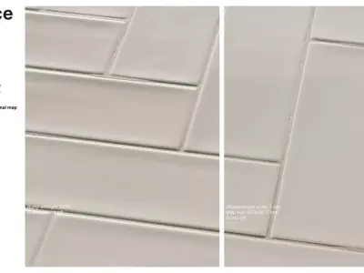Subway Tile in Herringbone  Layout Texture