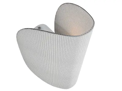 Sconce Fontana Arte Io Wall light LED 3D model
