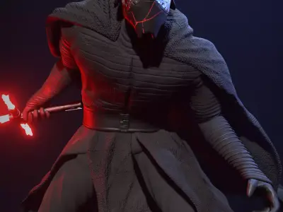 Kylo Ren Statue 3D print model