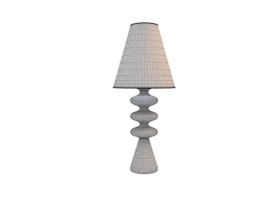 Ripple Wood Table Lamp 3D model