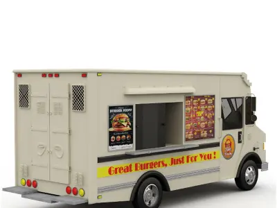 Trucks Collection food truck 3D model
