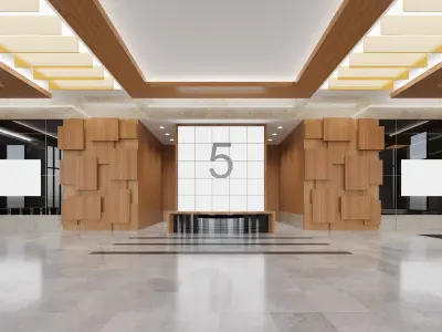  5 Churchill Place Building with Lobby Canary Wharf 