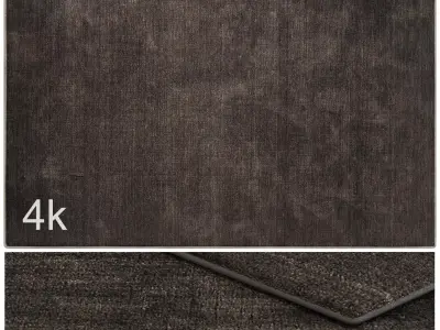 Carpet set 3129 - Wool Brown Rug - 4k 3D model