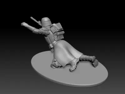 star wars 3d printable clone Galactic Marine Pose 1 3D print model