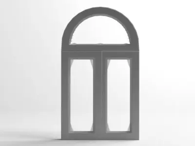 Window 5 arched 3D model